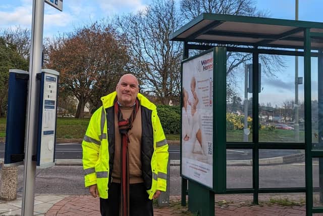 Cllr Nick Adams-King at the completed A27 roundabout. Picture: Hampshire County Council