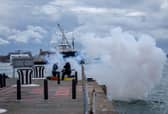 Members of the Royal Navy conduct a 117-gun salute in Portsmouth Naval Base to mark the death of the Queen. Picture: Habibur Rahman