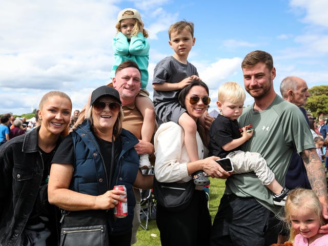 The Stephenson family from Waterlooville. Portsmouth's Armed Forces Day, Southsea CommonPicture: Chris  Moorhouse (080624-58)