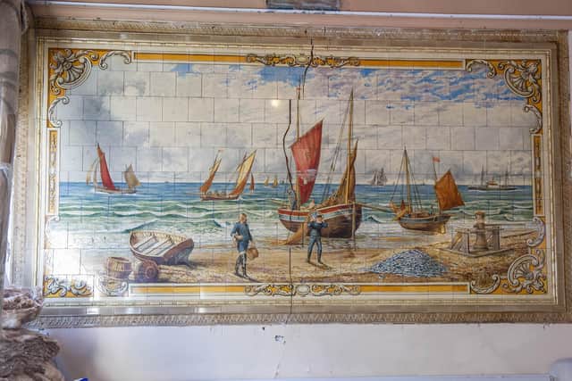 The pub will be named Carter and Co - in honour of the craftsmen behind two historic tile displays uncovered during renovation works. Picture: Habibur Rahman