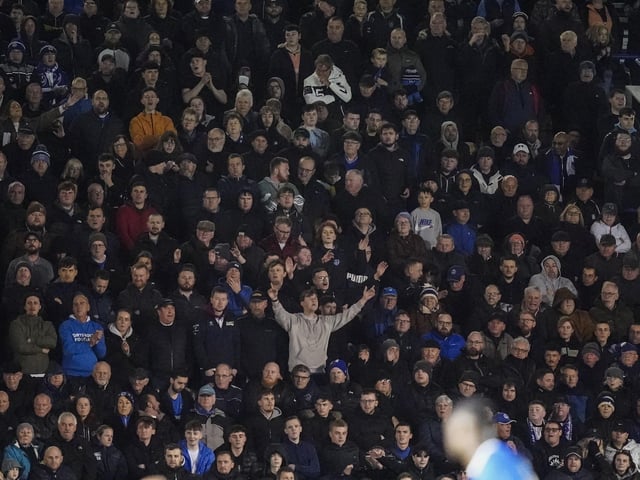 A crowd of 20,129 was packed into Fratton Park for Tuesday night's draw with Derby