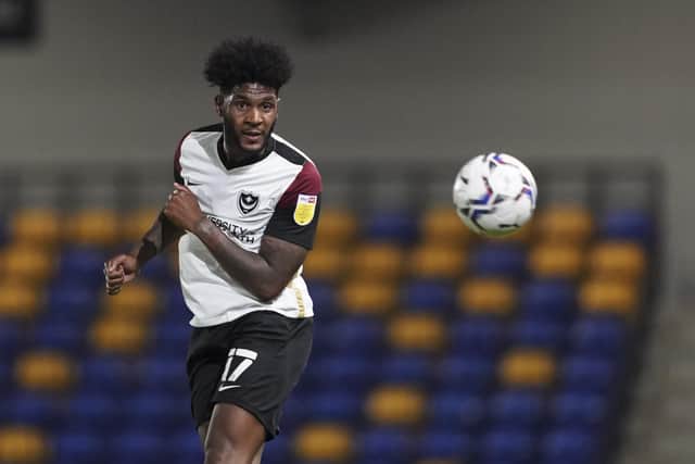 Pompey striker Ellis Harrison