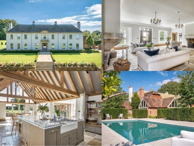 This property comes with five bedrooms, six bathrooms and five reception rooms and it is being sold with Knight Frank - North Hampshire Sales.