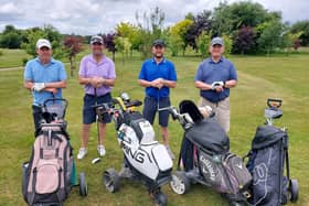 One member of the golfing friends said he had 'massively underestimated' the challenge.