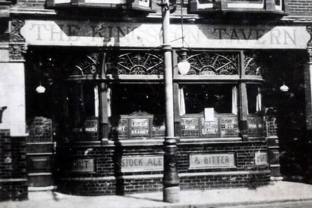 The Kingston Tavern Kingston Road, Portsmouth,  'the hanging pub'.