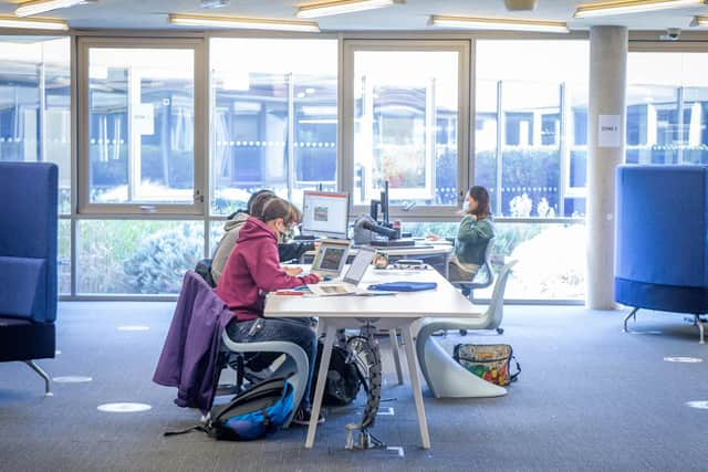 University of Portsmouth library in Cambridge Road, Portsmouth, pictured in October 2020. Picture: Habibur Rahman