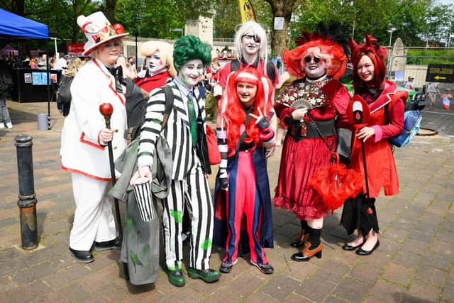 Comic Con characters. Picture: Keith Woodland (110521-95)