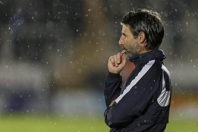 Danny Cowley was fuming at his side's display in the 2-1 defeat at Burton. Picture: Daniel Chesterton/phcimages.com