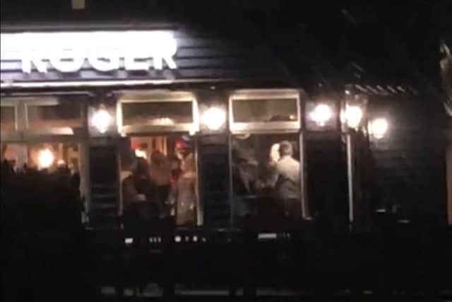Punters are recorded singing and dancing without masks in the Jolly Roger pub, Gosport, in a breach of social distancing rules