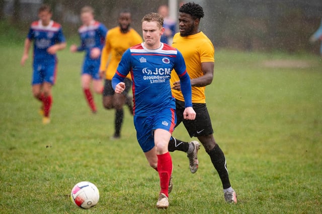 FFTP (yellow) v The Meon. Picture by Keith Woodland