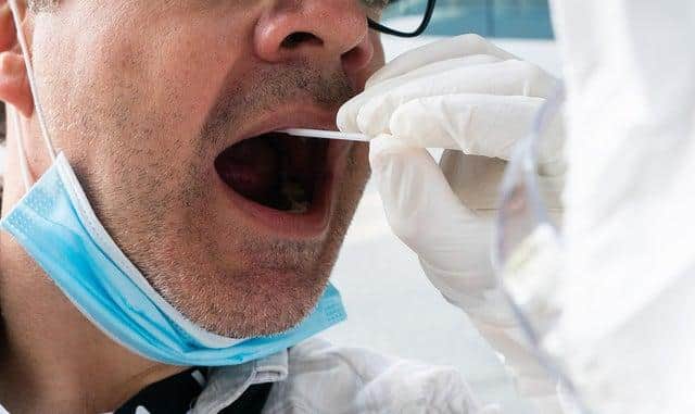 A man gets a Covid-19 test. Picture: GEORG HOCHMUTH/APA/AFP via Getty Images