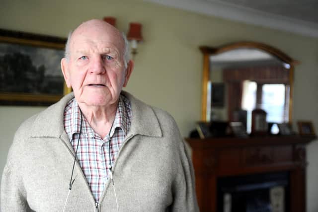 Sydney Gill, 85, who has dementia and was mis-sold a top-end Virgin Media TV and internet after the firm ignored warnings of his condition. Picture: Sarah Standing (280220-9178)