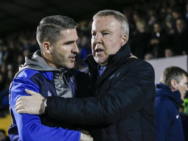 Kenny Jackett and Ryan Lowe. (Photo by Daniel Chesterton/phcimages.com/PinPep)