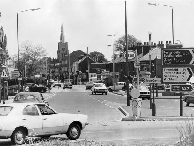 West Street in Fareham as seen in October 1974.