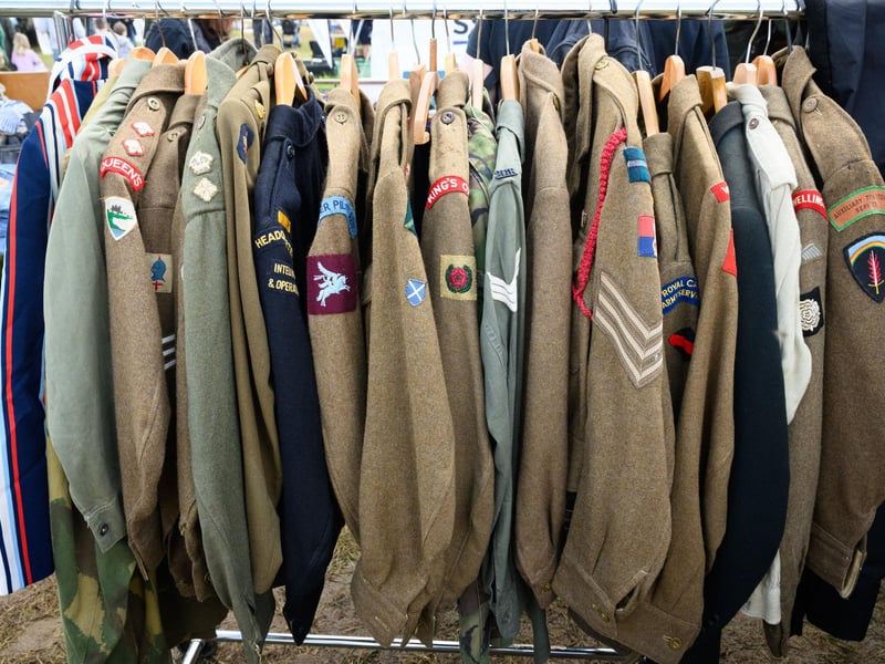A number of Uniforms for sale at The Overlord Show.Picture: Keith Woodland (260521-101)