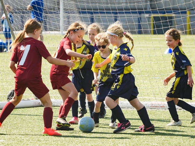 Atalanta Sports take on Gosport Borough (yellow/blue kit). Picture: Keith Woodland (030621-133)