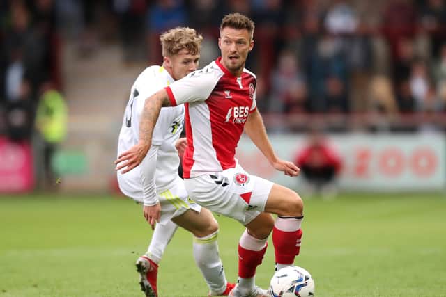 Anthony Pilkington scored the only goal in Fleetwood's win over Rotherham. (Photo by Lewis Storey/Getty Images)