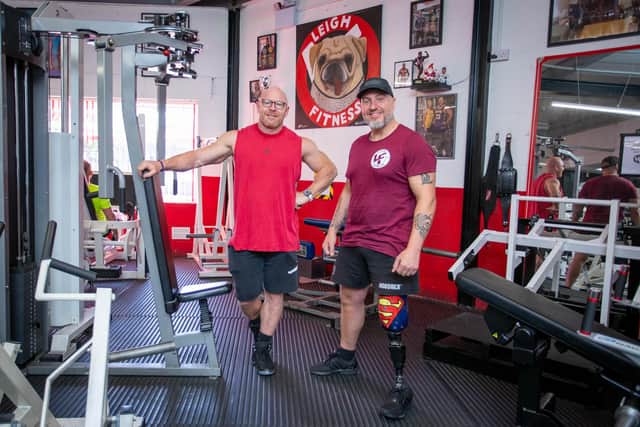Pictured: Lance Smith and Gary Jones at Leigh Fitness, Leigh Park, Portsmouth on Friday 24th September 2021

Picture: Habibur Rahman
