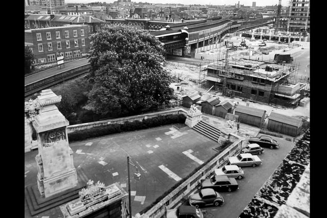 Portsmouth Guildhall and Guildhall Square May 1971