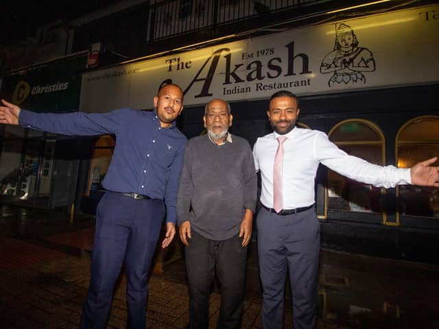 From left: Faz Ahmed, Syed Ahmed and Jaf Ahmed. Picture: Habibur Rahman