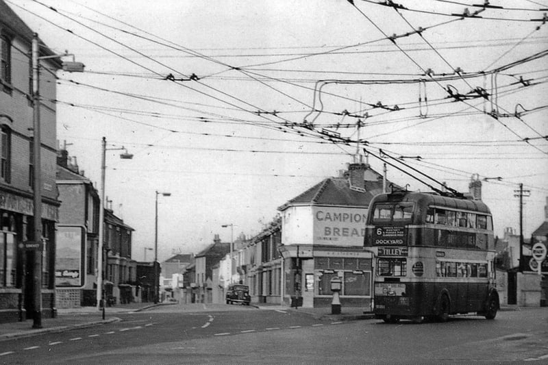 Highland Road/Eastney Road  junction in July, 1963.