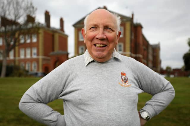 Geoffrey Salvetti is one of a number of soldiers organising a reunion of the Portsmouth and Southampton RAOC/RLC Territorial Army Petroleum Units on May 6 and 7. He is pictured at the former Royal Marine Barracks, Eastney. Picture: Chris Moorhouse (jpns 270422-21)