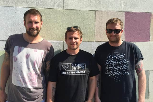 The Victorious Festival founders, from left: Andy Marsh, James Ralls and Ben Miles