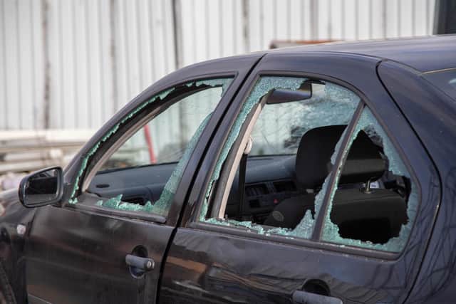 Vandals have reportedly been throwing bricks through car windows. Picture: Habibur Rahman