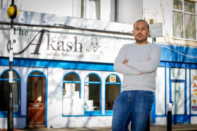 Faz Ahmed at The Akash restaurant, Southsea.
Picture: Habibur Rahman