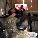 Soldiers using Lockheed Martin equipment during Army Warfighting Experiment 2021 (AWE) held on Salisbury Plain in October