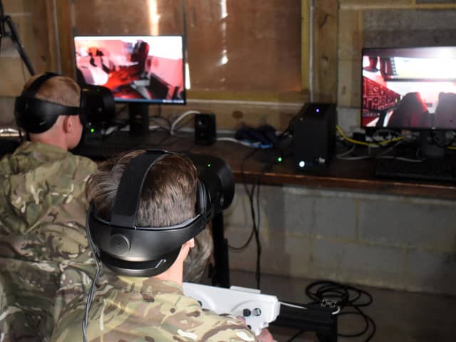 Soldiers using Lockheed Martin equipment during Army Warfighting Experiment 2021 (AWE) held on Salisbury Plain in October