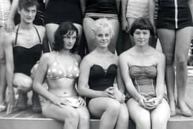 All Southsea girls who entered the Marilyn Monroe competition alongside South Parade Pier in a summer of the late 1950's.