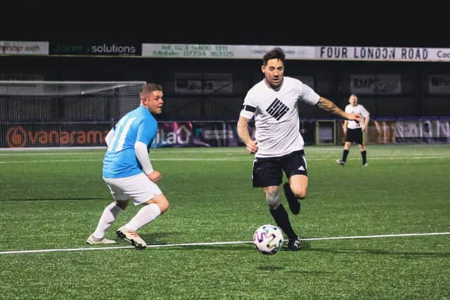 The charity football match in memory of Geoff Bloom on November 6, 2021. Picture: Shayla Bloom