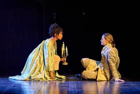 Melissa Milcote (Rhianna Dorris) and Young Alexander (Louisa Binder) in Coram Boy at Chichester Festival Theatre from May 24-June 15, 2024. Photo by Manuel Harlan