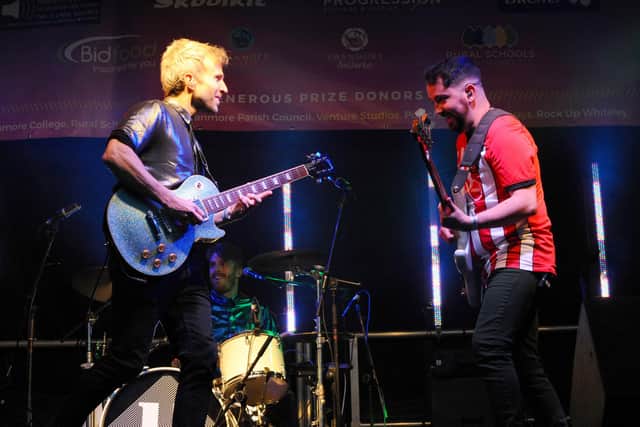 The Hoosiers performing at Swan Fest in 2019. Picture: Sarah Standing (220619-9449)