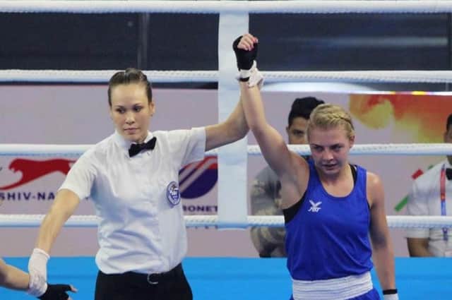 Ebonie Jones is declared the winner of a fight prior to her turning her back on the sport.