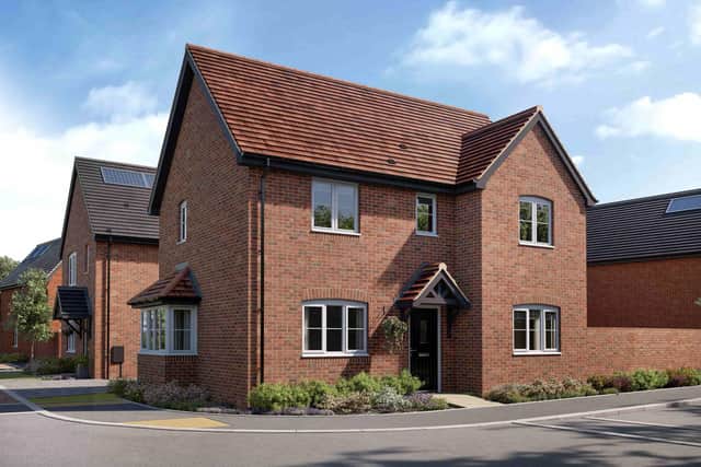A computer-generated image of the Richmond house type at Vistry’s Whiteley Meadows development in North Whiteley.