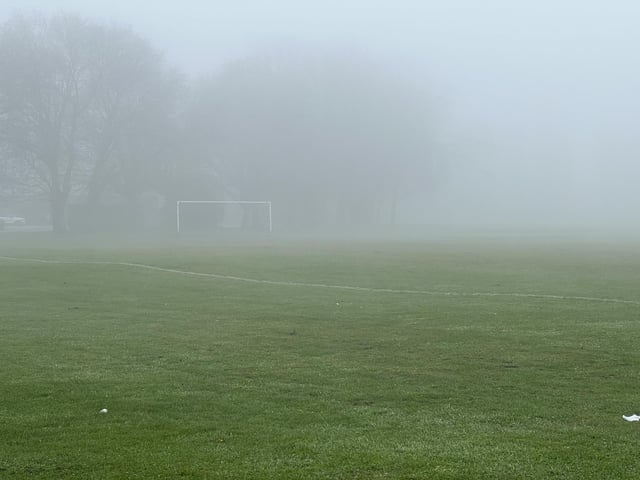 Heavy fog has blanketed Portsmouth this morning.