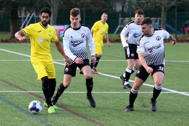 Harvest (yellow) v Whiteley, Hampshire Premier League
Picture: Sam Stephenson