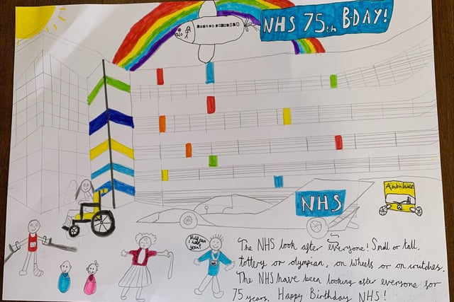 An entry by Lucy, 10, for the children's drawing competition run by Portsmouth Hospitals University NHS Trust