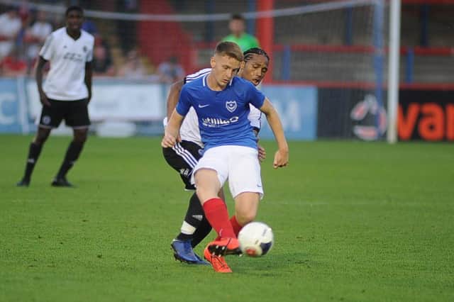 New AFC Portchester signing Ethan Robb in action for Pompey against Aldershot in a friendly last year. Picture: Habibur Rahman