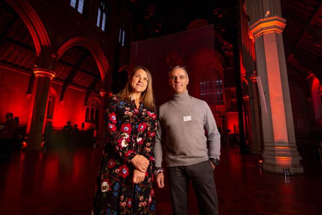 Ship of the Gods artists Anna Heinrich and Leon Palmer at St Mary's Church
Picture: Habibur Rahman