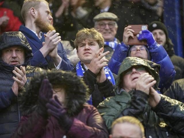 20,427 fans took in Pompey's 4-0 win against Swansea at Fratton Park.