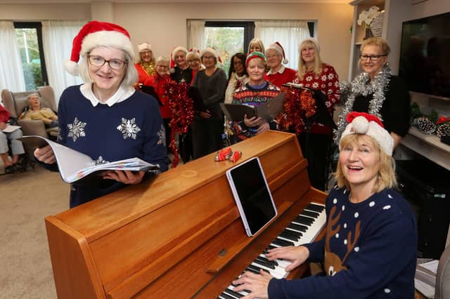 Catherine and the Wildern Community Choir visited Ancasta Grove to fulfil Patricia Luff’s Christmas wish