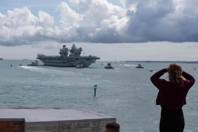 HMS Prince of Wales is finally on deployment after months of repairs. Picture: Habibur Rahman