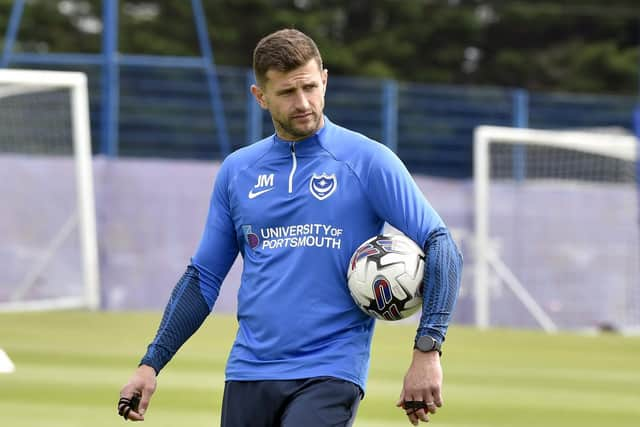 Pompey head coach John Mousinho