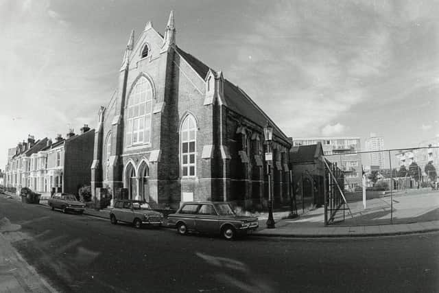 Aspex Gallery's first home in Brougham Road, Somers Town, 1981.