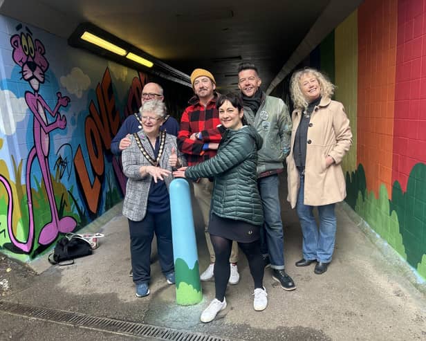 From left: (front) Mayor of Havant cllr Rosy Raines, Mayor Consort Graham Raines, Chris Reeves (Berk), Lucy Lawrence, Mark Jones (Fark) and cllr Lulu Bowerman