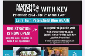 March for Men with Kev, 15th September, Petersfield 2024, The 2nd Annual Event