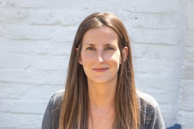 Hannah Wells, a teacher of Geography at UTC Portsmouth,
has set up environmentally-friendly face mask company called Eco-U. Picture by Paul Messer Photography